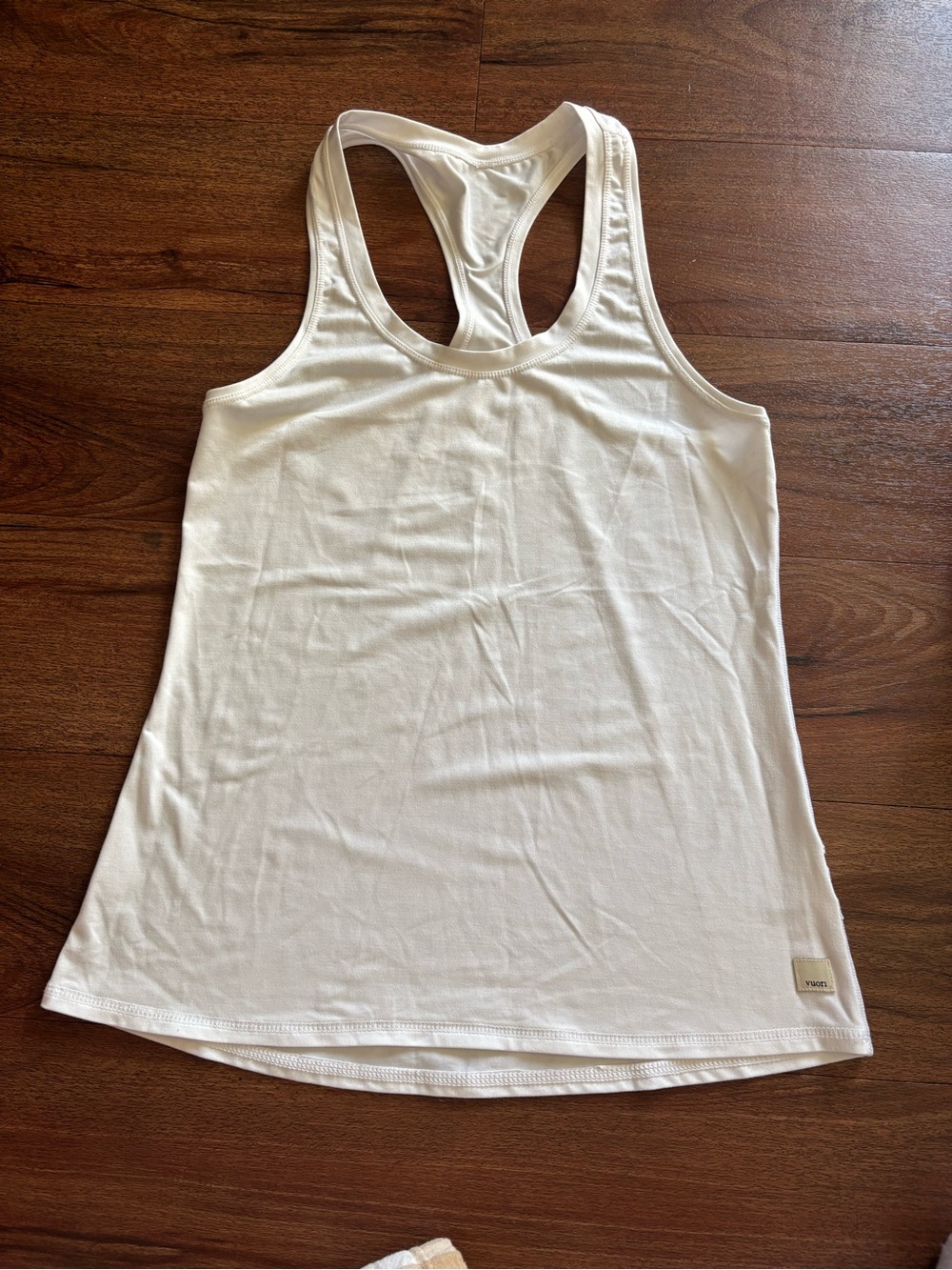 Vuori White Racerback Performance Tank